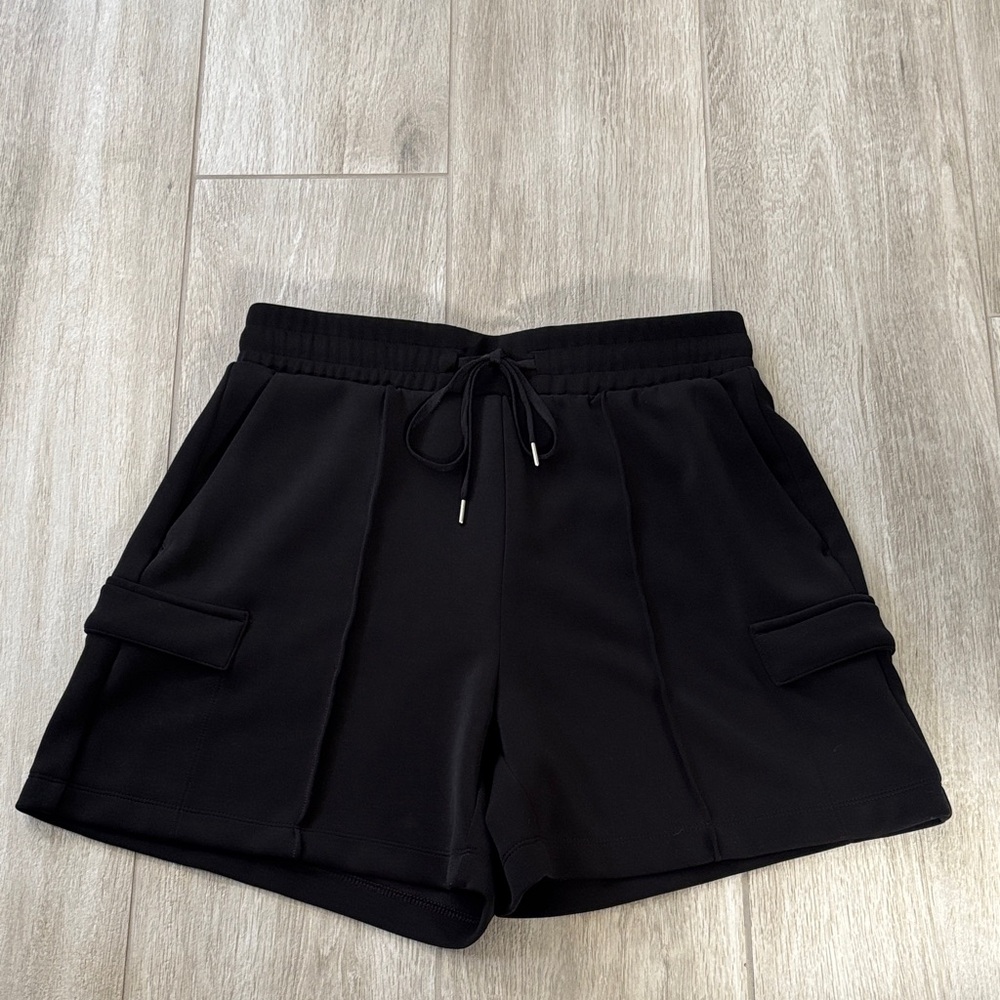 CALIA By Carrie Underwood Black Sandwash Cargo Shorts With Pockets Size Medium - Picture 4 of 12